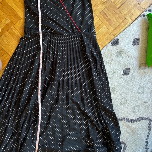 vintage wrap polka dot 80s dress * read measurements - Picture 7 of 10